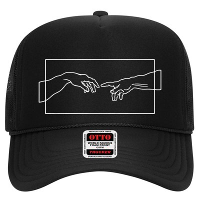 Creation Of Adam Hands Trucker Hat