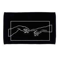 Creation Of Adam Hands Microfiber Hand Towel