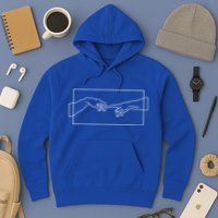 Creation Of Adam Hands Hoodie