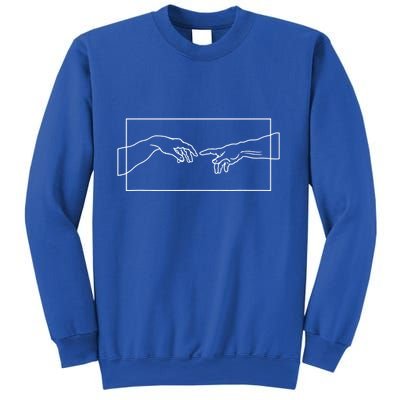 Creation Of Adam Hands Sweatshirt