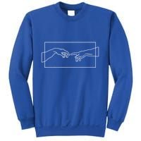 Creation Of Adam Hands Sweatshirt