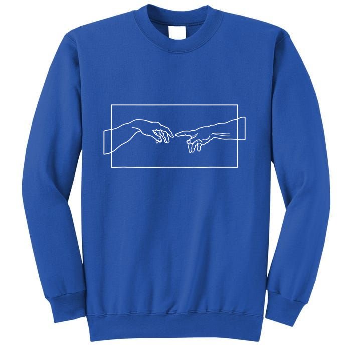 Creation Of Adam Hands Sweatshirt