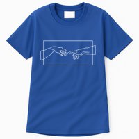 Creation Of Adam Hands Tall T-Shirt