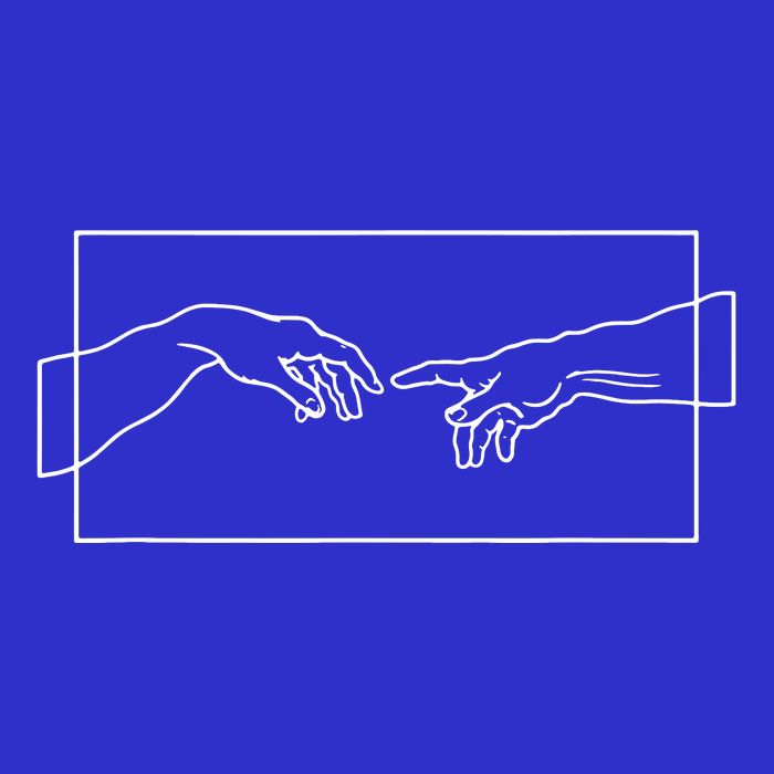 Creation Of Adam Hands Mousepad