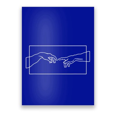 Creation Of Adam Hands Poster