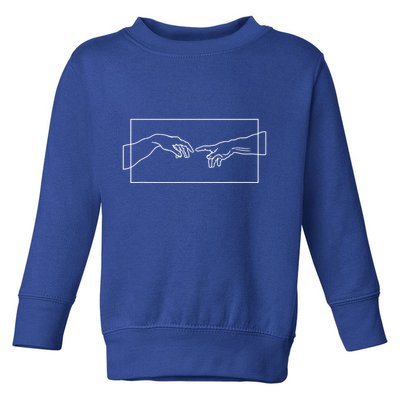 Creation Of Adam Hands Toddler Sweatshirt