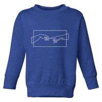 Creation Of Adam Hands Toddler Sweatshirt