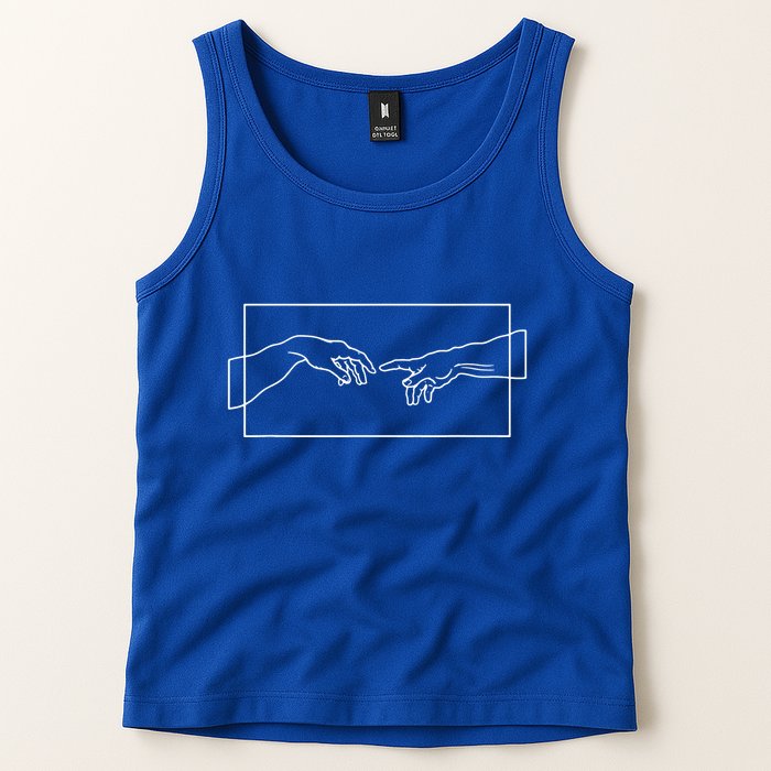 Creation Of Adam Hands Tank Top