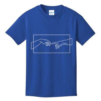 Creation Of Adam Hands Kids T-Shirt