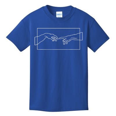 Creation Of Adam Hands Kids T-Shirt