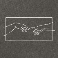 Creation Of Adam Hands Cotton Canvas Backpack