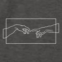 Creation Of Adam Hands Vector Backpack