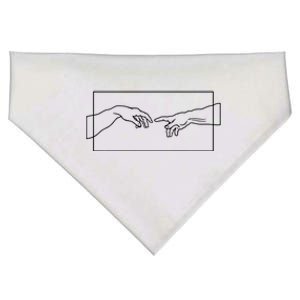 Creation Of Adam Hands USA-Made Doggie Bandana