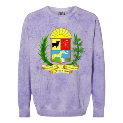 Coat Of Arms Of Apure State Of Venezuela Gift Colorblast Crewneck Sweatshirt