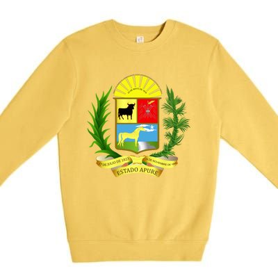 Coat Of Arms Of Apure State Of Venezuela Gift Premium Crewneck Sweatshirt