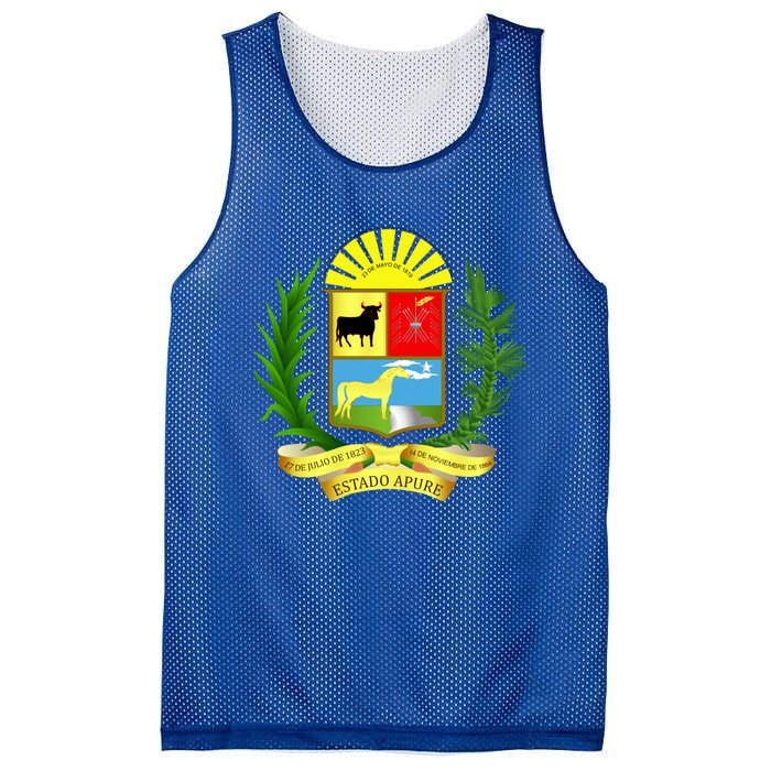 Coat Of Arms Of Apure State Of Venezuela Gift Mesh Reversible Basketball Jersey Tank