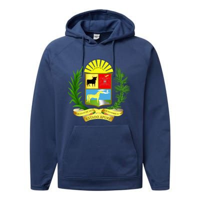 Coat Of Arms Of Apure State Of Venezuela Gift Performance Fleece Hoodie