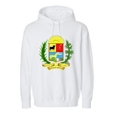 Coat Of Arms Of Apure State Of Venezuela Gift Garment-Dyed Fleece Hoodie