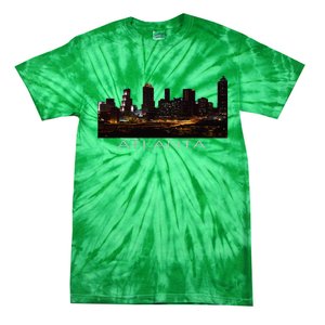 City Of Atlanta Nightlife Georgia Skyline Cityscape Love ATL Tie-Dye T-Shirt