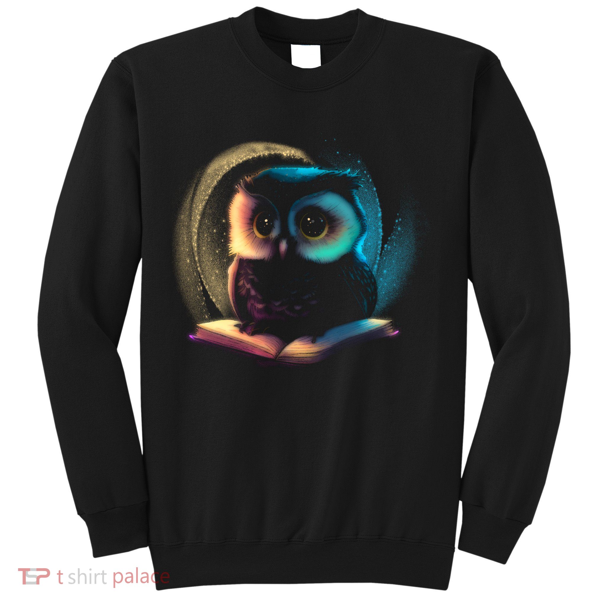 Cute Owl Animal With Book Sweatshirt