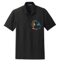 Cute Owl Animal With Book Dry Zone Grid Polo