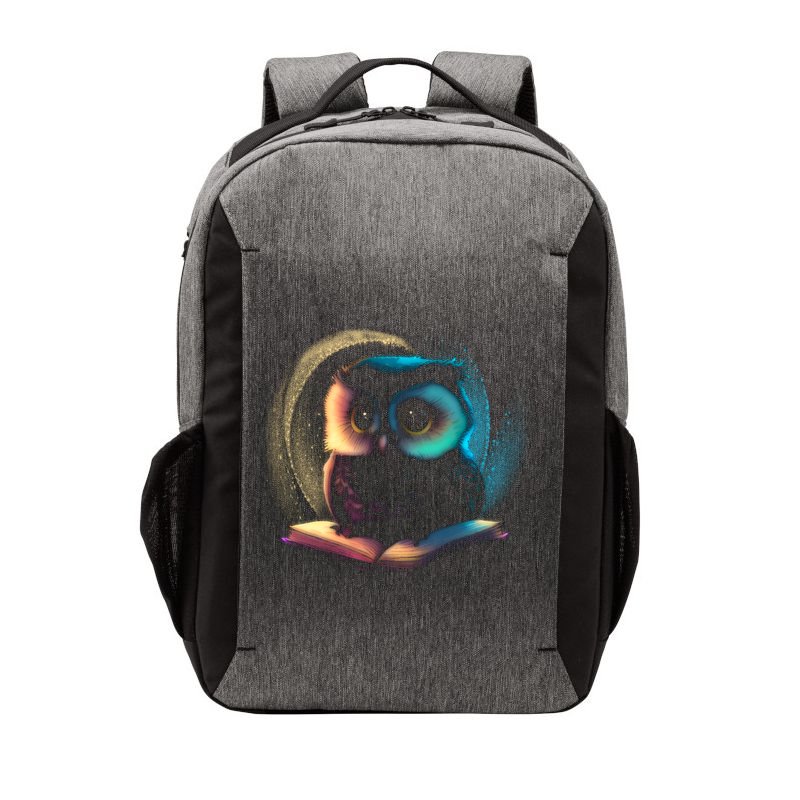 Cute Owl Animal With Book Vector Backpack
