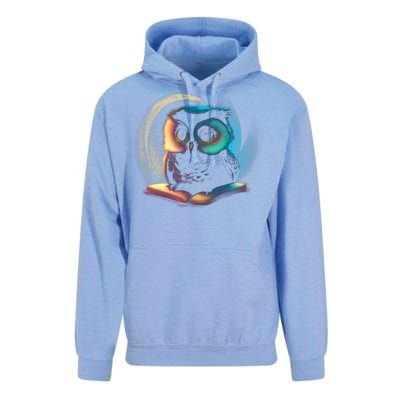 Cute Owl Animal With Book Unisex Surf Hoodie