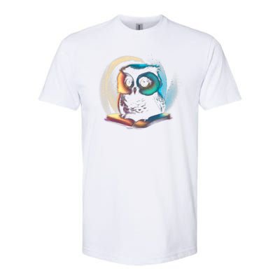 Cute Owl Animal With Book Softstyle® CVC T-Shirt