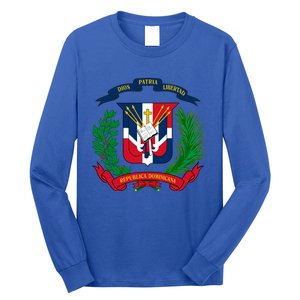 Coat Of Arms Republica Dominicana Bandera Dominican Flag Cool Gift Long Sleeve Shirt