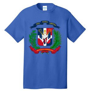 Coat Of Arms Republica Dominicana Bandera Dominican Flag Cool Gift Tall T-Shirt