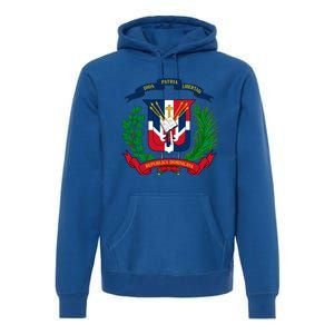 Coat Of Arms Republica Dominicana Bandera Dominican Flag Cool Gift Premium Hoodie