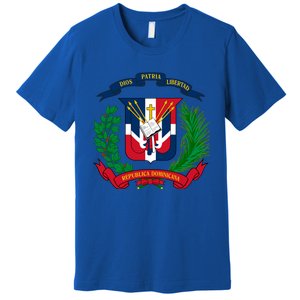 Coat Of Arms Republica Dominicana Bandera Dominican Flag Cool Gift Premium T-Shirt