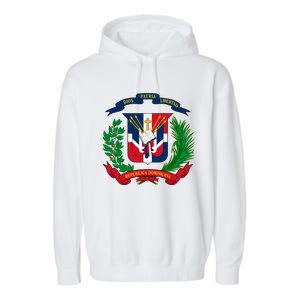 Coat Of Arms Republica Dominicana Bandera Dominican Flag Cool Gift Garment-Dyed Fleece Hoodie