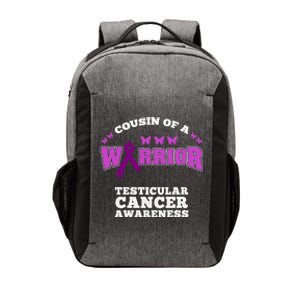 Cousin Of A Warrior Testicular Cancer Awareness Cool Gift Vector Backpack