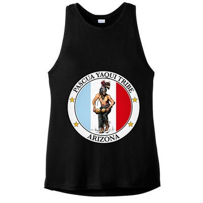Coat Of Arms Of Pascua Yaqui Tribe Of Arizona Ladies PosiCharge Tri-Blend Wicking Tank
