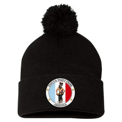 Coat Of Arms Of Pascua Yaqui Tribe Of Arizona Pom Pom 12in Knit Beanie