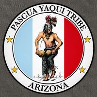 Coat Of Arms Of Pascua Yaqui Tribe Of Arizona Cotton Canvas Backpack
