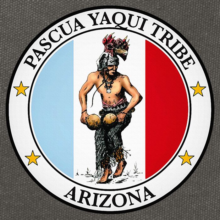Coat Of Arms Of Pascua Yaqui Tribe Of Arizona Cotton Canvas Backpack