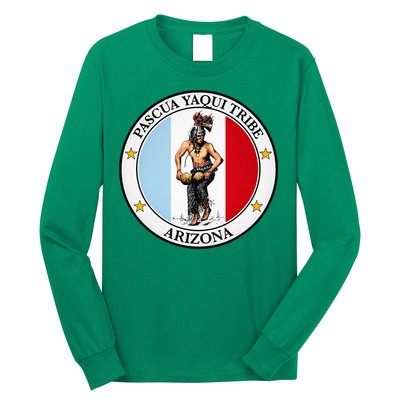 Coat Of Arms Of Pascua Yaqui Tribe Of Arizona Long Sleeve Shirt