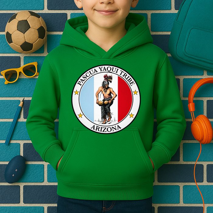 Coat Of Arms Of Pascua Yaqui Tribe Of Arizona Kids Hoodie