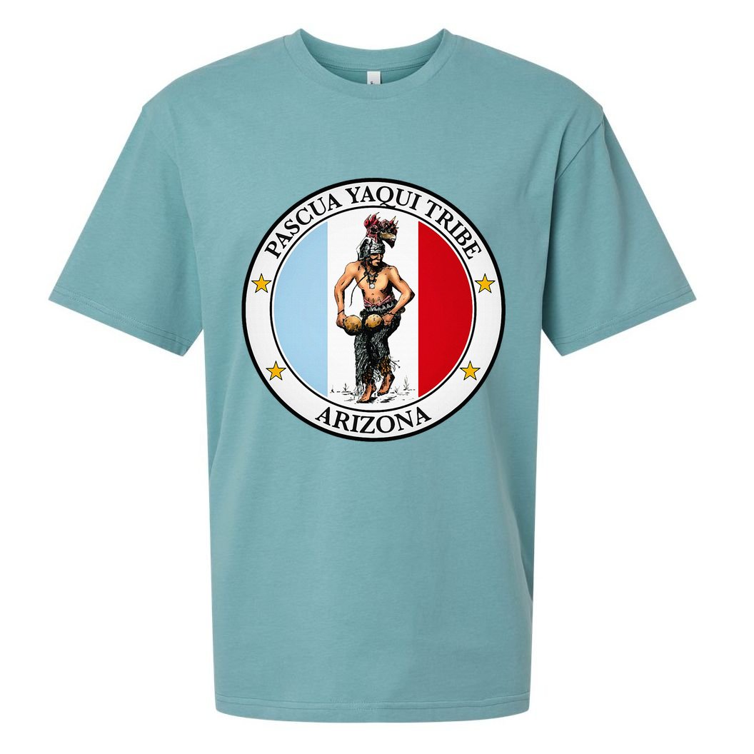 Coat Of Arms Of Pascua Yaqui Tribe Of Arizona Sueded Cloud Jersey T-Shirt
