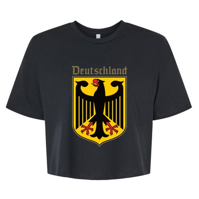 Coat Of Arms Of Germany | German Eagle | Deutschland Bella+Canvas Jersey Crop Tee