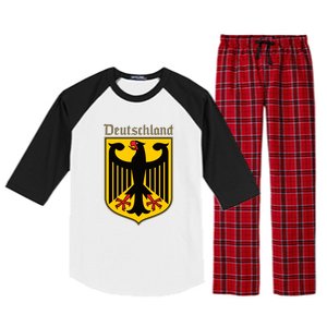 Coat Of Arms Of Germany | German Eagle | Deutschland Raglan Sleeve Pajama Set