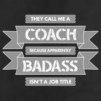 Coach Because Badass Isn't A Job Title Garment-Dyed Fleece Hoodie