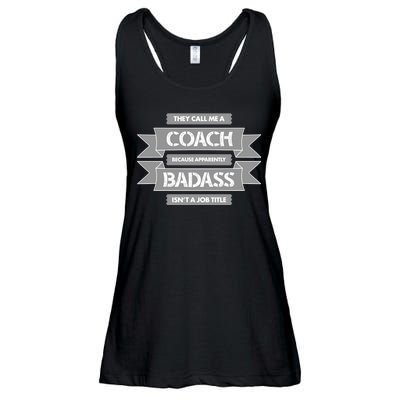 Coach Because Badass Isn't A Job Title Ladies Essential Flowy Tank