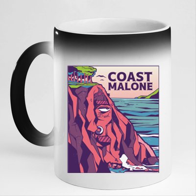 Coast Malone 11oz Black Color Changing Mug