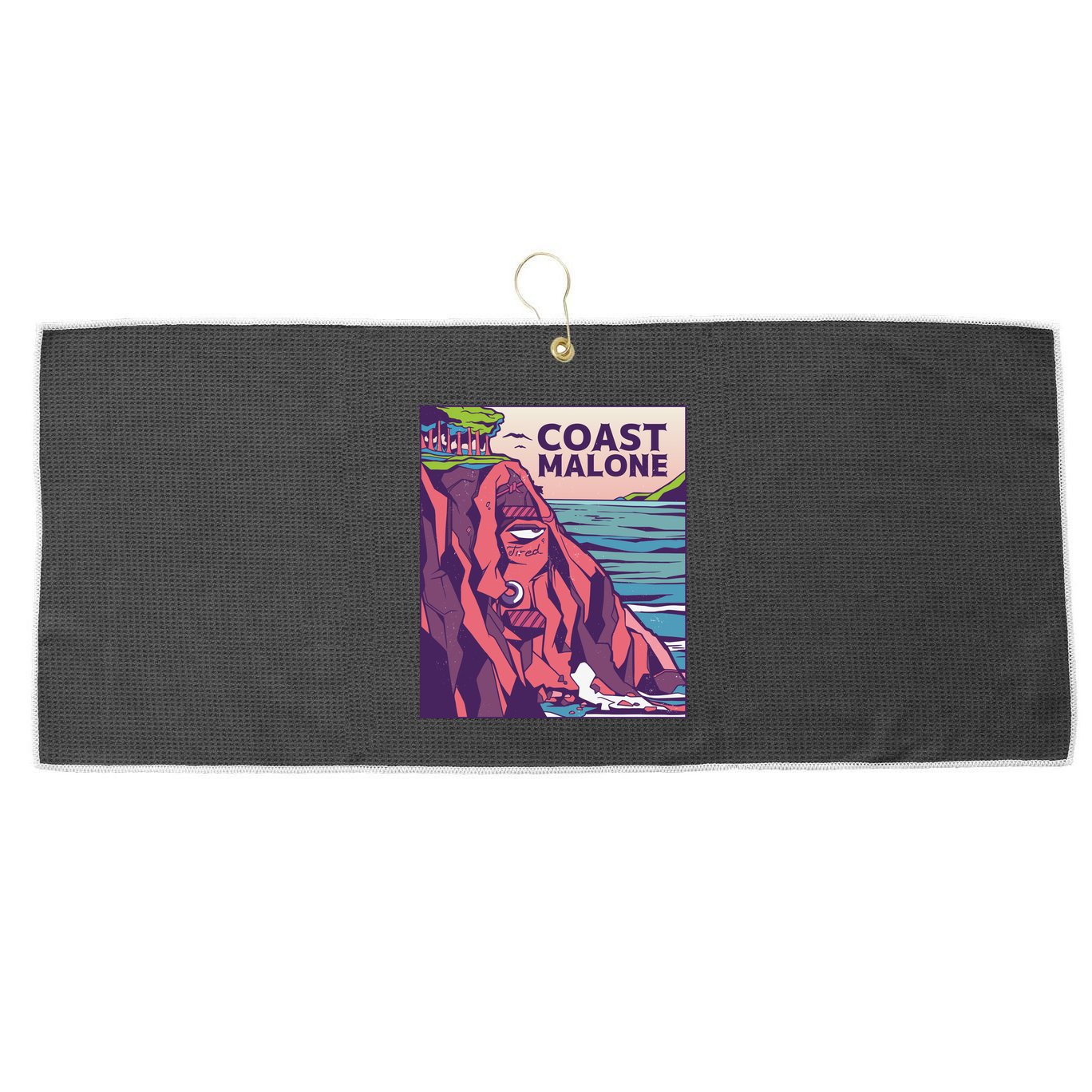 Coast Malone Large Microfiber Waffle Golf Towel
