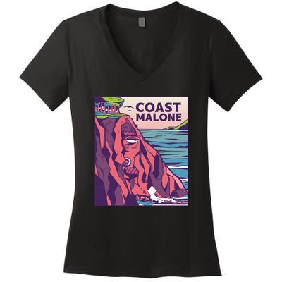 Coast Malone Women's V-Neck T-Shirt