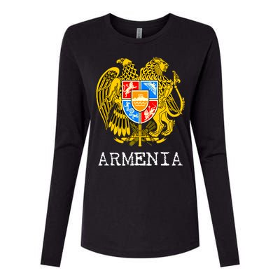 Coat of Arms of Armenia Womens Cotton Relaxed Long Sleeve T-Shirt