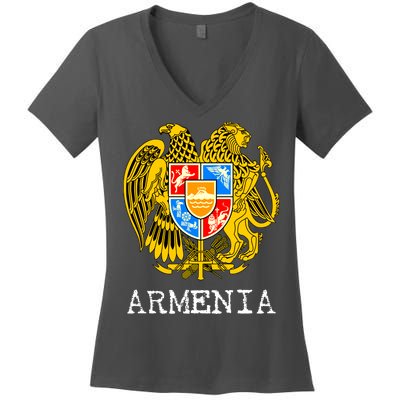 Coat of Arms of Armenia Women's V-Neck T-Shirt